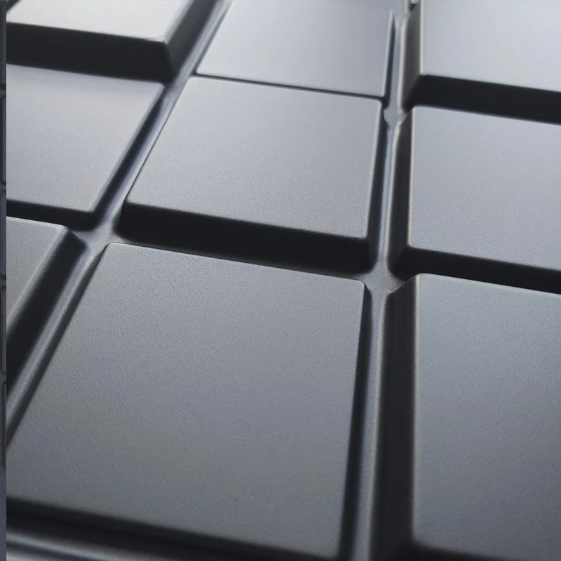 Kit 10 Placas 3D Black Decorativas para Paredes e Tetos