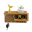 Porta Chaves com Prateleiras para Óculos e Carteira em MDF