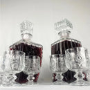 Licoreira Quadrada + 6 Mini Taças de Dose