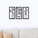 Kit 3 Quadros Vazados