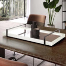 Bandeja Espelhada Off White Laqueada com Alças