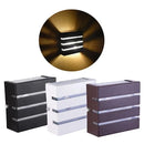 Arandela Slim Externa 3 Frisos 2 Focos – Alumínio