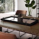 Bandeja Espelhada Off White Laqueada com Alças