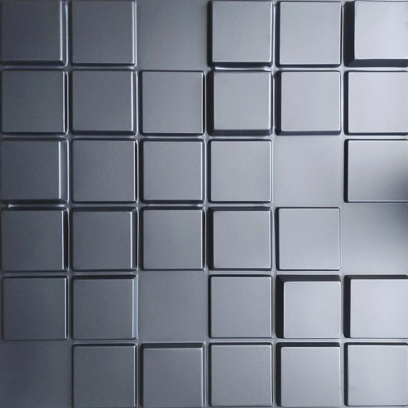 Kit 10 Placas 3D Black Decorativas para Paredes e Tetos