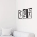 Kit 3 Quadros Vazados