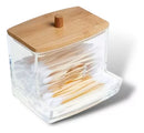 Kit Organizador de Acrílico com Tampa de Bambu