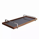 Bandeja Espelhada Off White Laqueada com Alças