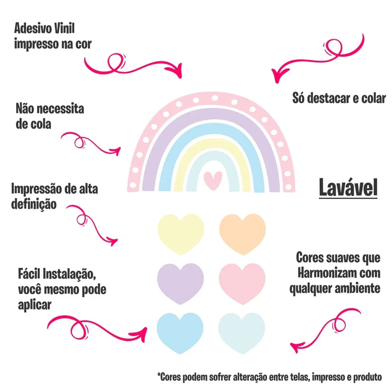 Adesivo Infantil de Parede Decorativo