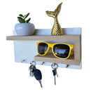 Porta Chaves com Prateleiras para Óculos e Carteira em MDF