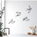 Kit 4 Pássaros de Parede