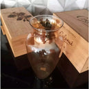 Vaso de Vidro Âmbar Florença