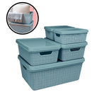 Kit 5 Caixas Organizadoras com Tampa