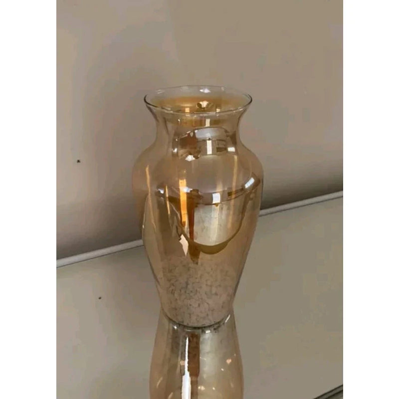 Vaso de Vidro Âmbar Florença