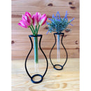 Vaso Minimalista com 2 Hastes de Costela de Adão