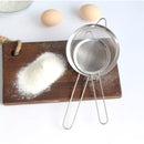 Kit 3 Peneiras de Tela de Rede de Arame de Aço Inoxidável