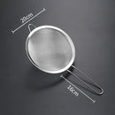 Kit 3 Peneiras de Tela de Rede de Arame de Aço Inoxidável