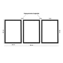 Kit 3 Quadros Decorativos Folhagem Dourada Gold