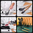 Kit Utensílios Silicone para Cozinha Premium 12 Peças