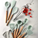 Kit Utensílios Silicone para Cozinha Premium 12 Peças