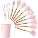 Kit Utensílios Silicone para Cozinha Premium 12 Peças