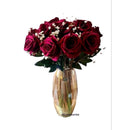 Vaso Boleado de Vidro Âmbar 30cm