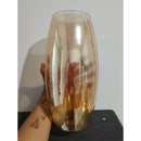 Vaso Boleado de Vidro Âmbar 30cm