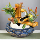 Fonte de Água Cascata de Bambu