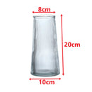 Vaso de Vidro Cilíndrico Decorativo