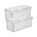 Kit 2 Organizadores de Geladeira 6,8L com Tampa