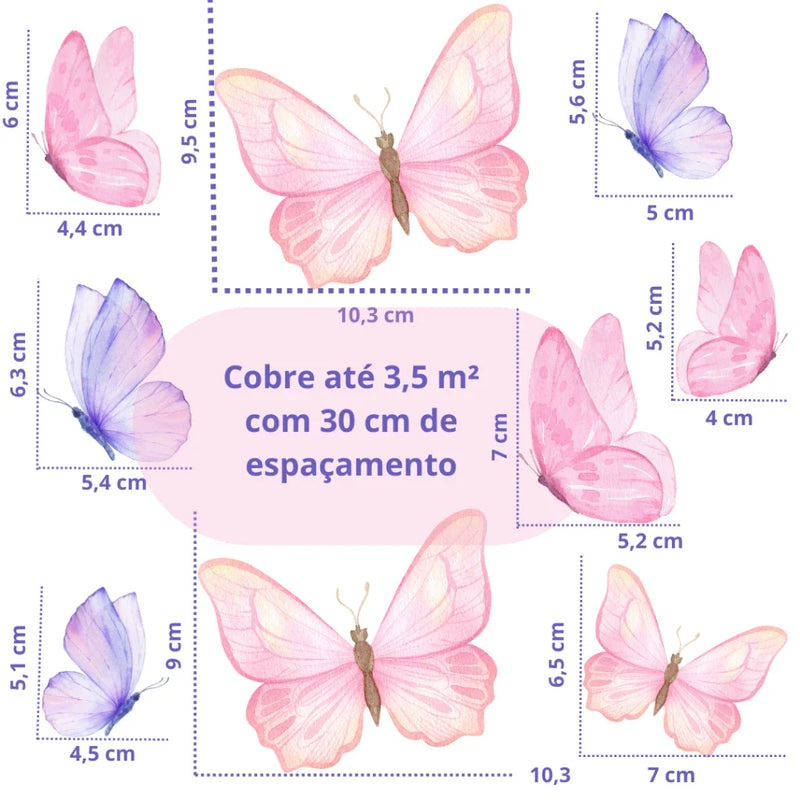50 Adesivos de Parede Autocolante