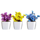 Kit 3 Mini Vasinhos com Plantinha Artificial