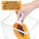 Kit 4 Organizadores de Geladeira 3,6L com Tampa