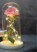 Luminária Rosa Encantada – A Bela e a Fera
