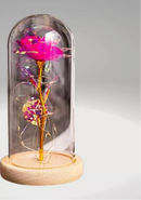 Luminária Rosa Encantada – A Bela e a Fera