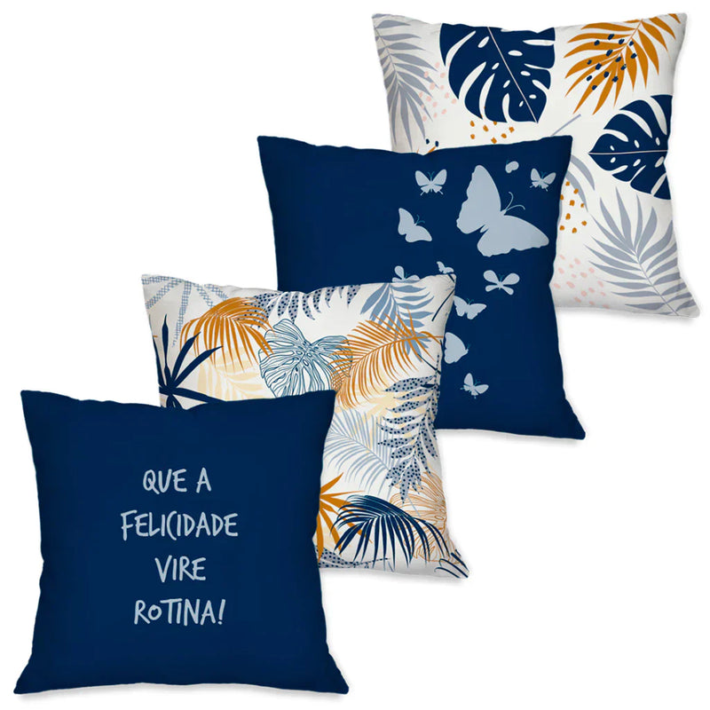 Kit 4 Capas para Almofadas