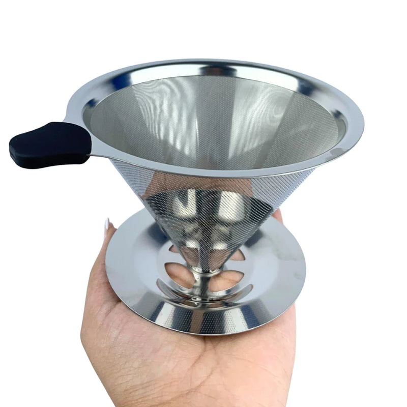 Coador Filtro de Café Aço Inox Reutilizável