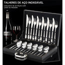 Maleta de Talheres 24 Peças Premium Luxo