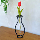 Vaso Minimalista com 2 Hastes de Costela de Adão