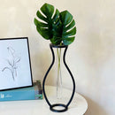 Vaso Minimalista com 2 Hastes de Costela de Adão