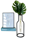 Vaso Minimalista com 2 Hastes de Costela de Adão