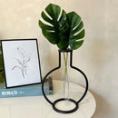 Vaso Minimalista com 2 Hastes de Costela de Adão