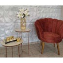 Vaso Boleado de Vidro Âmbar 30cm