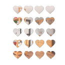 Kit 5 Espelhos Corações