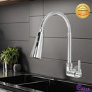 Torneira Gourmet Metal Inox Cone Flexível para Parede