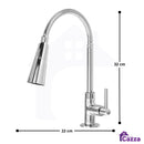 Torneira Gourmet Metal Inox Cone Flexível