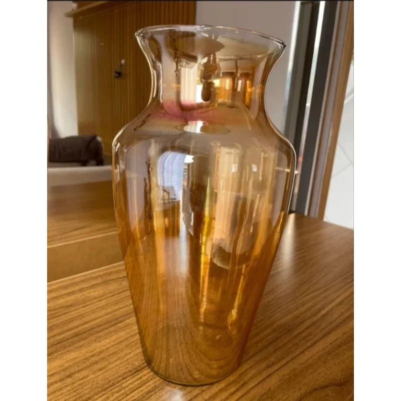 Vaso de Vidro Âmbar Florença