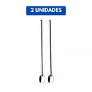 Kit 5 Peças Colher Bailarina de Suco em Inox 30cm Linha Premium