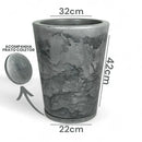 Vaso Coluna Ibiza Marmorizado