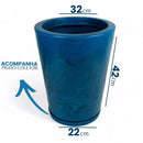 Vaso Coluna Ibiza Marmorizado