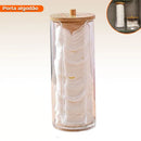 Kit Organizador de Acrílico com Tampa de Bambu